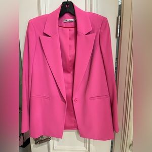 Alice & Olivia fuchsia blazer size 0